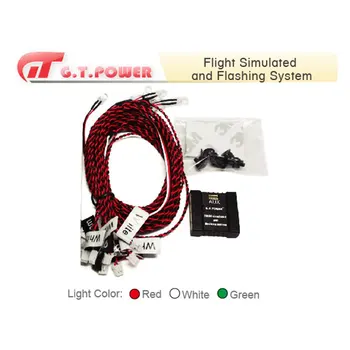 GT Power Skrydžio Imituojamas ir Mirksi Sistemos navigacijos šviesos RC lėktuvų lėktuvo modelis radijo valdymas