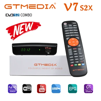 GTMedia V7S2X Palydovinės TV Imtuvas: DVB-S2 S2X 1080P Su USB WIFI Paramos Europos DVB-S2X Už Freesat V7S HD Atnaujintas, Versija