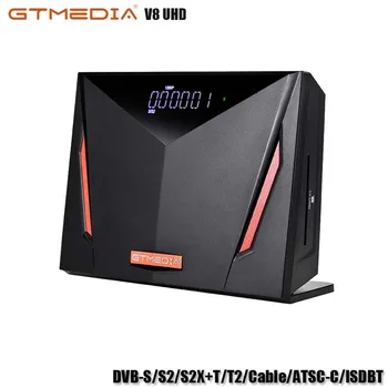 GTMEDIA V8 UHD Receptorių Palaikymas DVB-S/S2/S2X+T/T2/Kabelis/ATSC-C/ISDBT Palydovinės TV Imtuvas Ispanija/Brazilija/Rusijos TV BOX