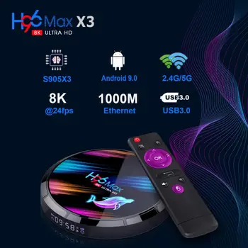 H96 MAX X3 8K 4K Iptv Smart Box 