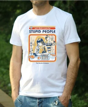 Hahayule Tegul Rasti Išgydyti Už Kvailų Žmonių Iliustracijos Mielas Juokingas Grafinis Tee Vasaros Retro Mados VYRŲ T-Shirt Hipsters