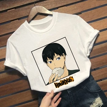 Haikyu Mados Japonų Anime Marškinėliai Vyrams Juokinga Manga marškinėliai Atsitiktinis, Kietas Streetwear Marškinėlius Porą Hip-Hop Top Tee Vyriška