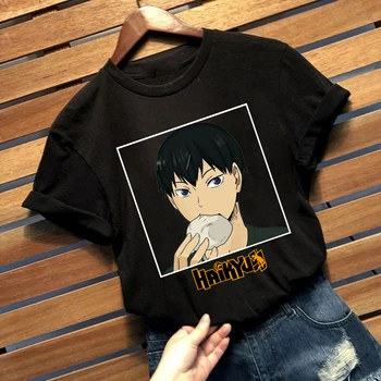 Haikyu Mados Japonų Anime Marškinėliai Vyrams Juokinga Manga marškinėliai Atsitiktinis, Kietas Streetwear Marškinėlius Porą Hip-Hop Top Tee Vyriška