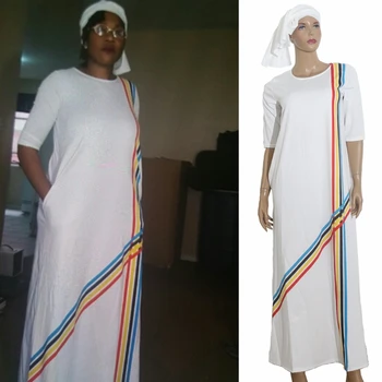 H&D Tradicinių Afrikos Spausdinti Drabužiai Moterims Suknelė Plius Dydis Drabužius, Africaine Maxi Suknelės trumpomis Rankovėmis Prarasti Suknelė su Turbaną