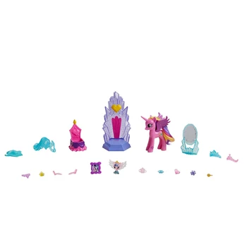 Hasbro My Little Pony Veiksmų Skaičiai Crystal Castle Žaislas Tiktų Anime pav Ponis Lėlės Modelio Mergaičių Žaisti Namuose Žaislas Kalėdų Dovana