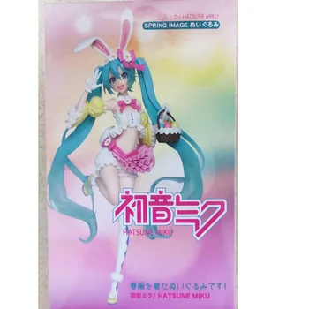 Hatsune Pavasario Drabužių Miku Anime Modelį, Bunny Mergina Ver. veiksmo Žaislas Skaičius Dažytos Kolekcines, Žaislų, Dovanų Mielas Lėlės Vaikams Statulėlės