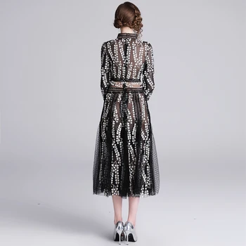 HAYBLST Prekės ženklo Suknelė Moterims 2020 Naujas Vasaros PlusSize Suknelės, Drabužiai, Vestidos Aukštos Kokybės Europos Stiliaus Siuvinėjimo Tinklelio, Drabužių