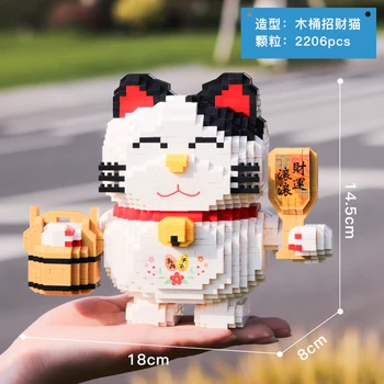 HC Didelis Pasisekė Likimo Katės Pinigų Abacus Pvm Gyvūnų 3D Modelį 