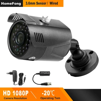 HomeFong Stebėjimo Kamerą HD1080P VAIZDO Kamera, skirta Vaizdo Domofonas Laidinio Namų Saugumą, Lauko Vandeniui Infraraudonųjų spindulių Naktinio Matymo