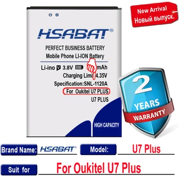 HSABAT 3750mAh Baterija Oukitel U7 PLIUS Batterie Bateria Batterij Akumuliatorius AKKU