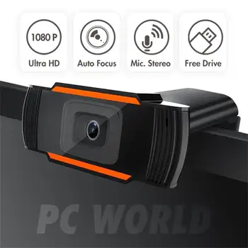 HXB Kamera 1080P HD PC Gamer Kameros Žiniatinklio USB Auto Video Mikrofonas Pikselių Įrašymas Live Web Cam PC Kompiuterio Darbalaukyje