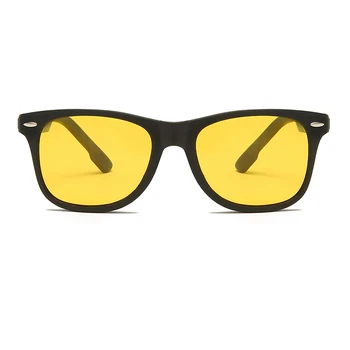 Ilgai Valdytojas Poliarizuota Naktinio Matymo Vairavimo Akiniai nuo saulės Vyrams Klasikiniai Kniedės Aikštėje Geltona Lęšių Akinius, Anti-UV Eyewears Gafas de sol