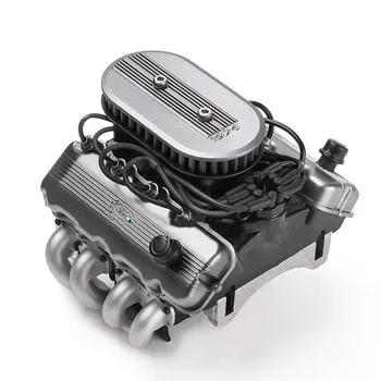 Imituojamas F76 427 SOHC V8 Variklis Variklio Ventiliatorius, Radiatorius Komplektas 1/10 RC Vikšriniai Automobilių TRAXXA TRX4 TRX6 G500 SCX10 D90 VS4 Atnaujinti Dalis