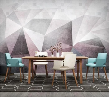 Individualizuotos fono paveikslėlį 3d freskomis Šiaurės abstrakčios linijos geometriją, modernus minimalistinio TV fono sienos gyvenimo kambario, miegamasis 3d tapetai