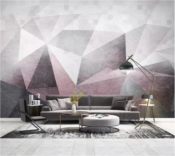 Individualizuotos fono paveikslėlį 3d freskomis Šiaurės abstrakčios linijos geometriją, modernus minimalistinio TV fono sienos gyvenimo kambario, miegamasis 3d tapetai
