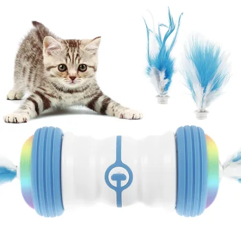 Interaktyvi Katė Plunksnų Žaislai, Patalpų Automatinė Nereguliarus Juda LED Žibintai USB Įkrovimo Kačiuką Katės naminių Gyvūnėlių Tiekimo