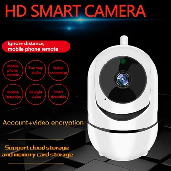 IP Kamera Wifi 1080P HD Belaidžio Namų Apsaugos Kamera SD Kortelę Saugykla Debesyje, Dviejų krypčių Garso ir SPINDULIŲ Naktinio Matymo Mini Stebėjimo kamerų