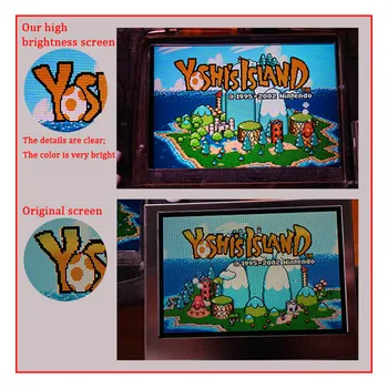 IPS V2 Full Screen LCD Rinkiniai Nintendo GBA backlight lcd ekranas, 10 Lygio Didelio Ryškumo IPS LCD V2 Ekranas GameBoy Advance