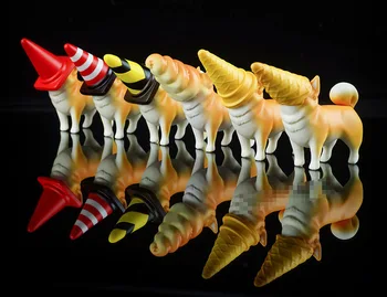 Japonijos originalus kapsulė lauke žaislai 8 rinkinių Augintiniai mielas kawaii kūgio corne shiba Inu Gręžimo gashapon duomenys Modelis Vaikams, Žaislų, Dovanų