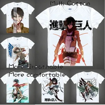 Japonų anime marškinėliai marškinėlius skautų legiono drabužius shingeki no kyojin tee marškinėliai Ataka Titan Milžinišką short-sleeve T-shirt