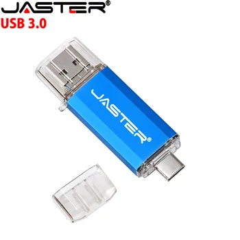 JASTER usb3.0 3 in 1 spalva OTG USB flash drive 16GB 32GB Pendrive 4GB 6GB 64GB U disko, USB 