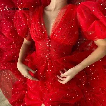 Jaunatviškas Raudona Prom Dresses 