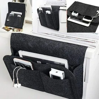 Jaučiau, staliukas laikymo krepšys, nuotolinio valdymo knygoje sofa laikymo maišelis maišelis maišelis ant lovos katalogą planšetinį kompiuterį, saugojimo maišelis