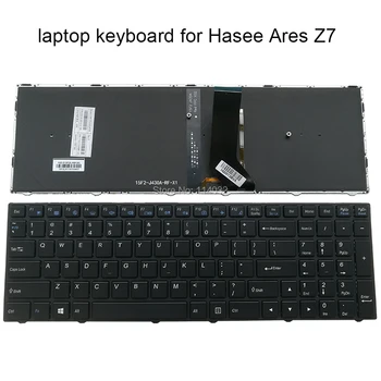 JAV foninio Apšvietimo Klaviatūra Hasee Arų Z7 anglų juoda CVM15F23USJ430A 6-80-N7500-012-1HA apšvietimu Pakeisti klaviatūras karšto pardavimo