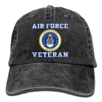 Jav Oro Pajėgų Veteranas su jav oro pajėgų Seal Tėtis Skrybėlę Reguliuojamas Džinsinio Skrybėlę Klasikinis Beisbolo kepuraitę