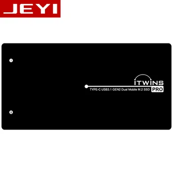 JEYI iTwins Dual m.2 SSD Talpyklos mobiliojo M2 langelį atveju m.2 NVME aliuminio TYPE C3.1 JMS583 dual USB3.1 dvi PCIE U. 2 PCI-E NGFF M2