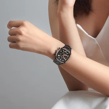 KADEMAN Prabanga Moterų Laikrodžiai Klasikinis Dizainas Plieno Dirželis Data Kvarco Ponios Žiūrėti Moterų Laikrodis Mergina Laikrodis Relogio Feminino