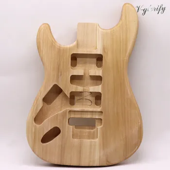 Kairėje ST gitara kūno nebaigtų tuopos medienos gitara barelį 