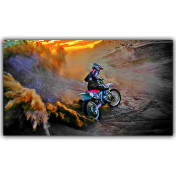 Kalnų Motociklo Kalnų Dviračiu Konkurencijos Plakatas Užsakymą Namų Puošybai Mados Šilko Audinys Sienos Plakatas Automobilių Dizaino Tapetai