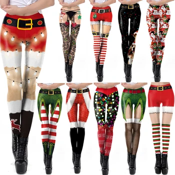 Kalėdų Antblauzdžiai Moterims, St Patrick ' s day Leggins 3D Atspausdintas Treniruotės Legin Festivalis Legging Elastinga Slim daugiau spalvų