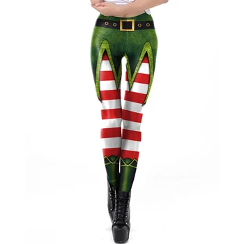 Kalėdų Antblauzdžiai Moterims, St Patrick ' s day Leggins 3D Atspausdintas Treniruotės Legin Festivalis Legging Elastinga Slim daugiau spalvų