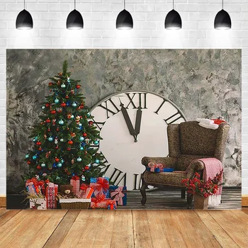 Kalėdų Backdrops Fotografijos 2021 Naujųjų Metų Derliaus Laikrodis Fono Foto Studija Rekvizitai Blizgučiai Žvaigždžių Dekoracijos, Rekvizitas