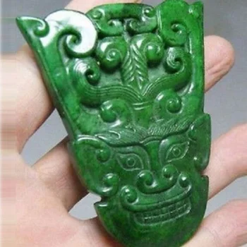 Kalėdų dekoracijas šeimos Green Jade Dragon Pakabukas fu sėkmės statula kelis stilius nemokamas pristatymas