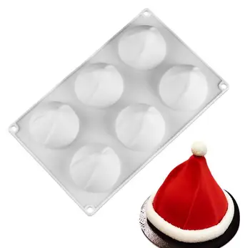 Kalėdų Skrybėlę Aromaterapija Vaško Žvakė Pelėsių Santa Bžūp Silikono Formų 3D Kvapnusis Muilas Žvakių Liejimo formos