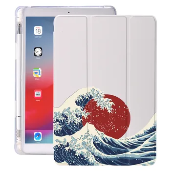 Kanagawa Su Pieštukas Turėtojas Už iPad 3 ORO 10.5 Pro 11 2020 Oro 4 10.9 2018 9.7 6-oji 7-oji 8-oji Karta Atveju 10.2 2019 Mini 5