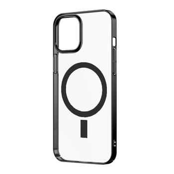 Karšta, Skaidraus Kieto PC Case For IPhone 12 Pro Max Belaidis Kroviklis Magnetinio Telefono dėklas Skirtas IPhone 12 Naujų 2020 m.