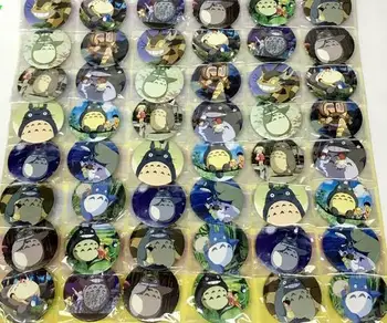 Karšto Pardavimo 48 vnt/set Populiarių Animacinių filmų Mano Kaimynas Totoro Emblemos 4.5 cm Animacinių filmų Sagė Mygtuką Ženklelis Pin, X-4