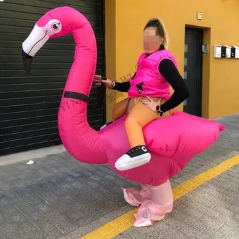 Karšto Pardavimo Flamingo Pripučiami Kostiumai Puras Svetimų Kostiumas Vaikams Suaugusių Vyrų, Moterų Suknelė Pripučiamas Kostiumas Šalis Karnavaliniai Drabužiai