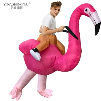 Karšto Pardavimo Flamingo Pripučiami Kostiumai Puras Svetimų Kostiumas Vaikams Suaugusių Vyrų, Moterų Suknelė Pripučiamas Kostiumas Šalis Karnavaliniai Drabužiai