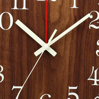 Karšto Šviesos Sieninis Laikrodis 12 Colių Mediniai Silent Ne-Tiksi Virtuvės Sieniniai Laikrodžiai Su Nakties Žiburiai Indoor/Outdoor Kambarį