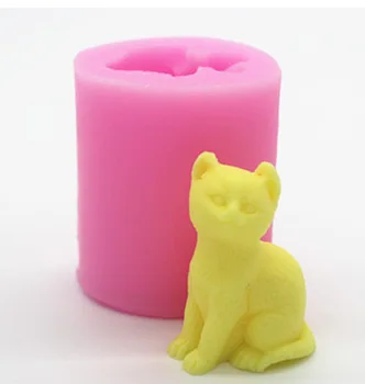 Katė Rankų darbo Žvakių Liejimo, Muilo Formos Kūrybos Gyvūnų formos žvakė pelėsių žvakių forma silikono formos muilo forma