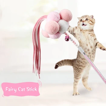 Kačių Žaislai Stick Žaislas Meškere Žaidimas Žaislas Naminių Kačių Juokinga Stick Kutas Pasakų Stick Pet Kačiukas Plastiko Interaktyvus Stick Plunksna