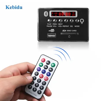 KebiduMP3 Modulis, 5V (12V Hands-free MP3 Dekoderis Valdyba 