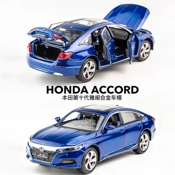 KIDAMI 1:32 Honda Accord Modelio Automobilių Diecast Metal Transporto priemonių Modeliavimas Traukti Atgal Lydinio Automobilių Žaislas Vaikams Berniukas Dovanų Kolekcija