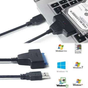 Kietojo Disko Adapteris Kabelio Kištuką įkiškite Adapterį 5Gbps USB 3.0 prie SATA HDD SSD Laidas 2.5 colių Kietojo Disko, Išorinio Duomenų Adapteris