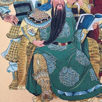 Kinija metai Tibete šilko Thangka kaip kabo tapybos fengshui gong guan 60x90m